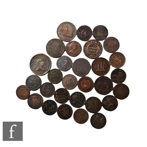 674 - A collection of 18th and 19th Century English copper tokens, various work houses and others. (30)