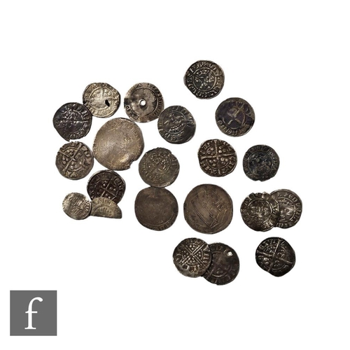 675 - Various Edward I to Charles I longcross silver pennies and other coinage, including a Viking silver ... 