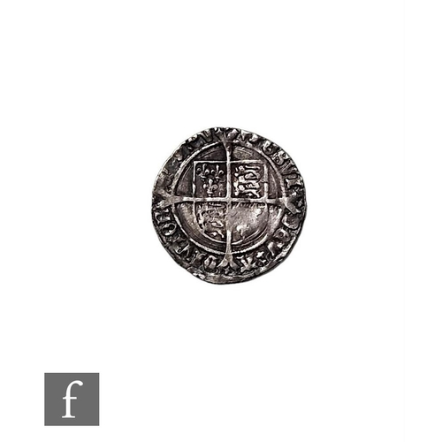 688 - A Henry VIII (1509-1547) groat, second coinage, mm cross fitchee, 2.5g, S2337D.