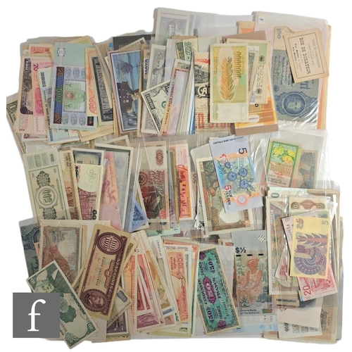 835 - A large collection of early to late 20th Century world bank notes to include Britain, provincial ban... 