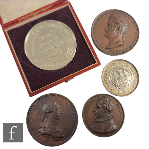 839 - A Tomas Francisco Prieto commemorative medal for the Marriage of Charles IV of Spain to Maria Luisa ... 