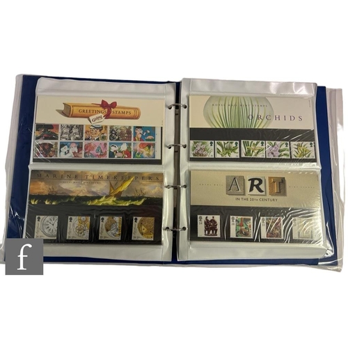 353 - A collection of Royal Mail mint stamps presentation packs, dating from 1989 through to 1997, ninety ... 