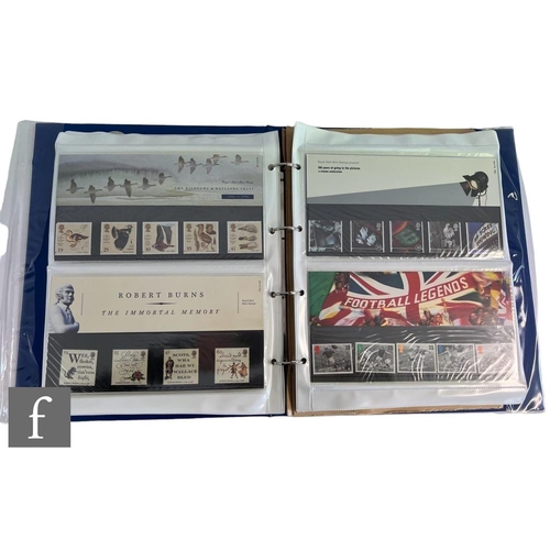 353 - A collection of Royal Mail mint stamps presentation packs, dating from 1989 through to 1997, ninety ... 