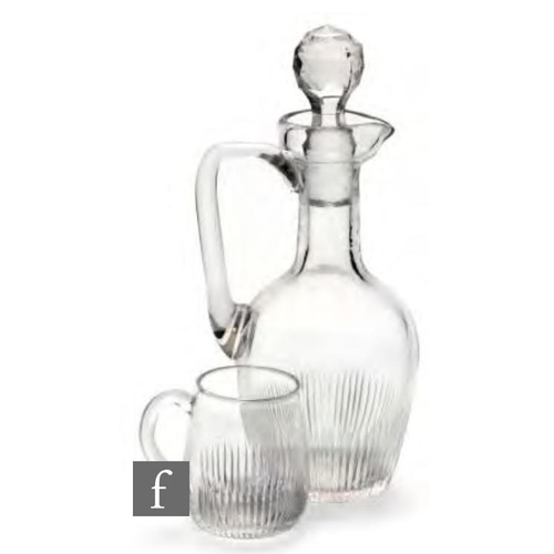 8232 - A late 19th Century continental miniature decanter, probably Belgian, circa 1890-1900, of amphora fo... 