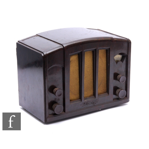 217 - A PYE Type 940 A brown Bakelite vintage radio, width 31cm.