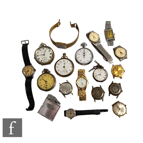 224 - An Ingersol Triumph gentleman's wrist watch, other gentlemen's and lady's wrist watches, also four f... 