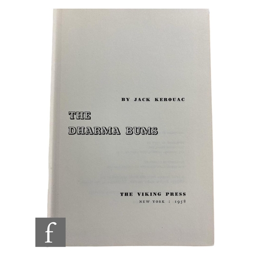 334 - Kerouac, Jack - 'The Dharma Bums', published by The Viking Press, New York, 1958, first edition, bla... 