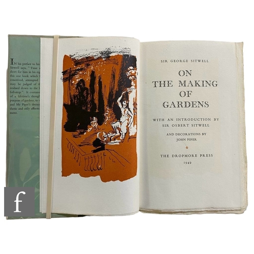 340 - Sitwell, Sir George - 'On the Making of Gardens', published by The Dropmore Press, London, 1949, num... 