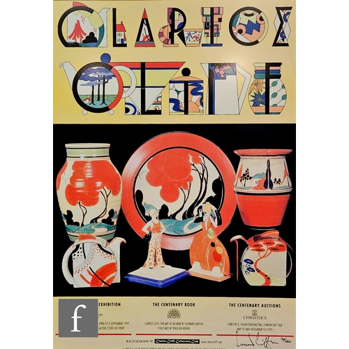 168 - A collection of later 20th Century framed posters and prints relating to Clarice Cliff to include Cl... 