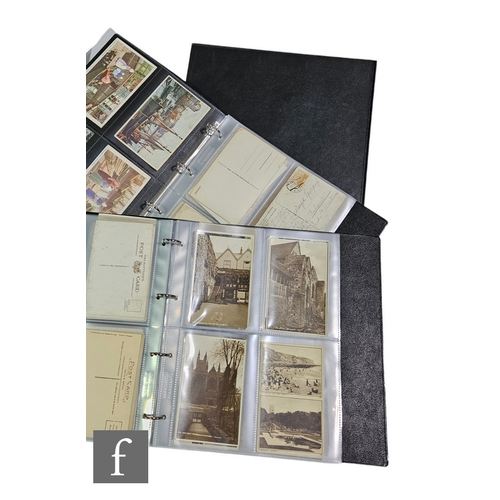 351 - A collection of postcards to include greetings, views and social history, contained in four albums. ... 