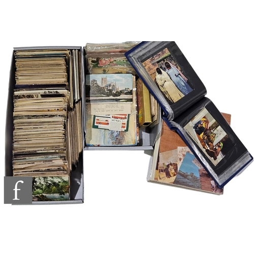 364 - A large collection of assorted Edwardian and later loose postcards, a quantity of birthday and greet... 