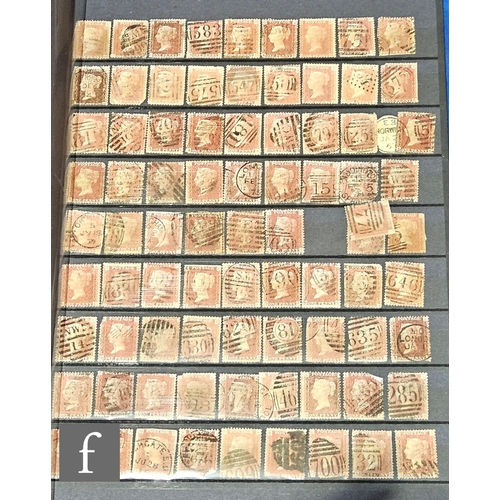 370 - A collection of numerous 1d red plates (excluding plate 225), various 19th Century covers and receip... 