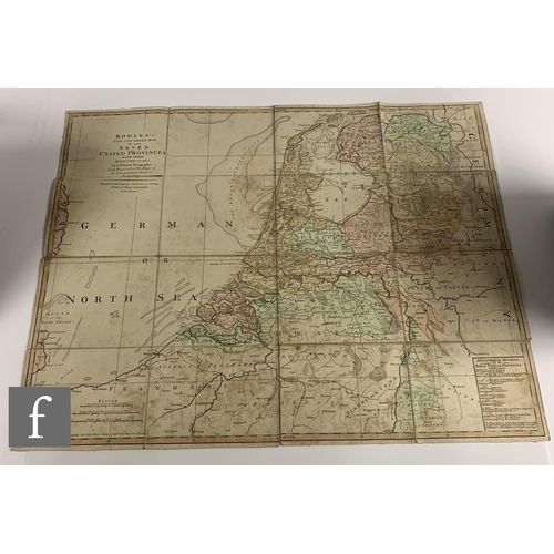 342 - A 19th Century Cary's folding map of England and Wales, another Bowle's Seven United Provinces of Ho... 