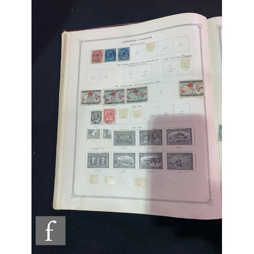 358 - A collection of world postage stamps in albums, stock books and on album pages, including an Ideal P... 