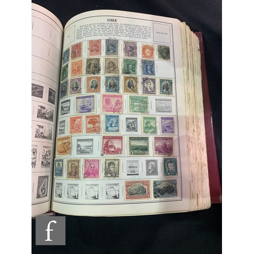 358 - A collection of world postage stamps in albums, stock books and on album pages, including an Ideal P... 