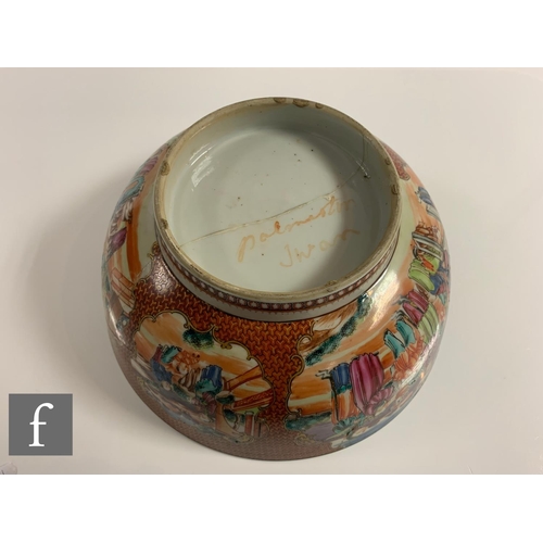 843 - A collection of Chinese ceramics, to include an export Mandarin porcelain bowl, height 11.5cm, diame... 