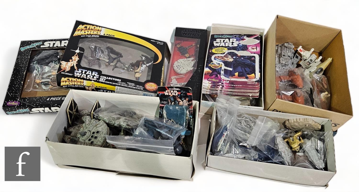 A collection of assorted Star Wars diecast toys, to include vintage ...