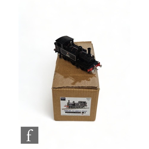 An O gauge DJH Models K327/F 0-6-0T BR black J72 NER E1 Class 68680, boxed.