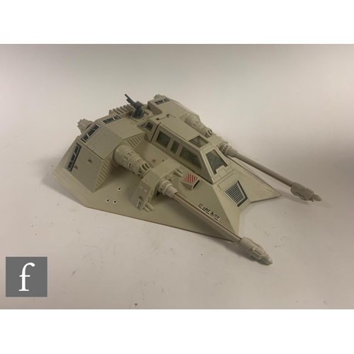 31 - Three vintage Star Wars vehicles, Palitoy Rebel Armoured Snowspeeder, Palitoy Speeder Bike and Kenne... 