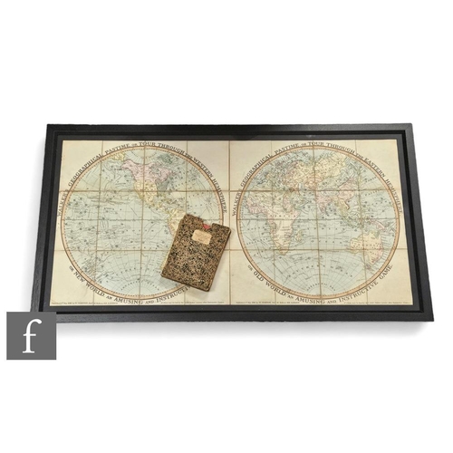 335 - An early 19th Century map game, Walkers geographical pastime or tour through the Western of Eastern ... 