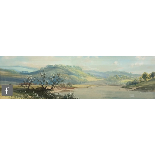 430 - GEORGE TREVOR (EARLY 20TH CENTURY) - 'Wye Valley, near Tintern', watercolour, signed, framed, 22cm x... 