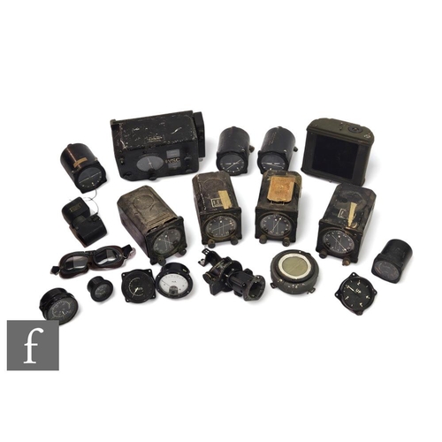 375 - A large collection of aircraft dials, instruments and accessories. (qty)