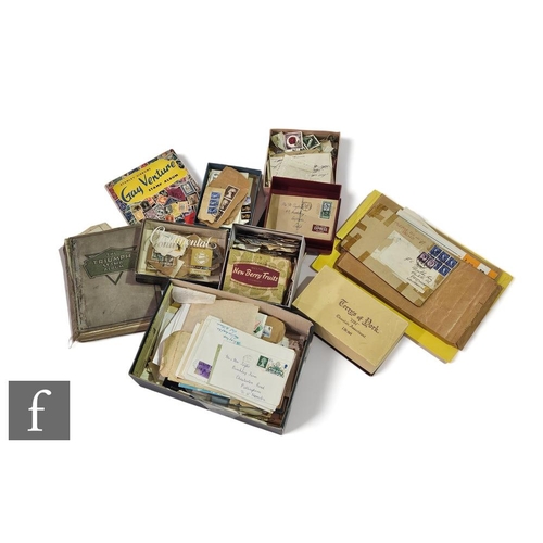 380 - A collection of British and Commonwealth stamps contained in albums, also loose stamps, mainly mount... 