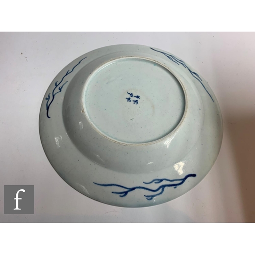 884 - A collection of 18th Century Chinese porcelain items, to include a blue and white baluster vase, a b... 