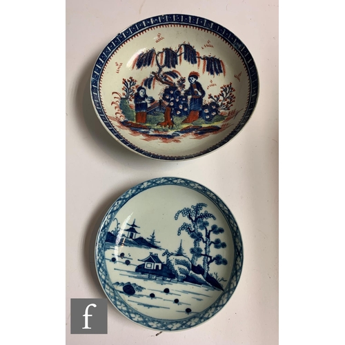 884 - A collection of 18th Century Chinese porcelain items, to include a blue and white baluster vase, a b... 