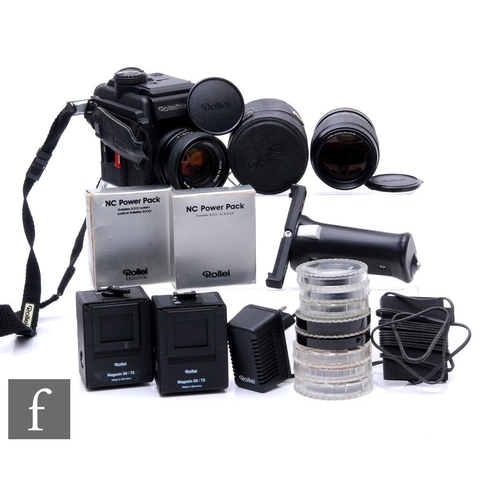 139 - A Rollei Rolleiflex 3003 SLR camera outfit, with Rolleinar-MC f28 135mm lens, serial number 7606984,... 