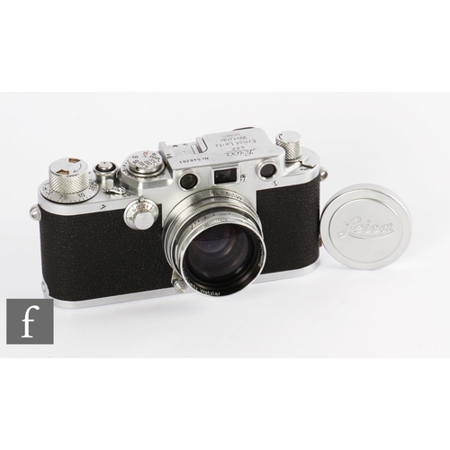 79 - A Leica IIIf, circa 1951, serial number 540201, with Summitar 50mm f/2 lens.