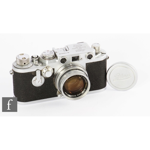 80 - A Leica IIIf, circa 1954, serial number 720846 with Summicron 50mm f/2 lens.