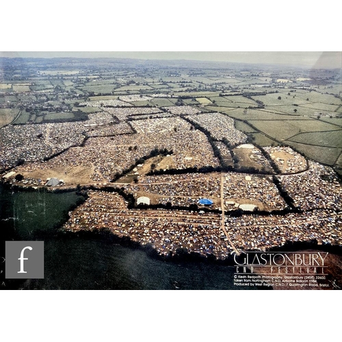 383 - Glastonbury - Two posters, to include Glastonbury 1983, 45cm x 64cm, and 1984, 63.5cm x 60cm. (2)*A ... 