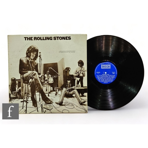 An autographed copy of a rare Rolling Stones promotional album, RSM.1, by repute only two hundred copies were pressed with the US cover and Decca UK record, sold with inner poster, signed to the reverse Mick Jagger, Bill Wyman, Keith Richards, Mick Taylor and Charlie Watts (signed Charlie only). 