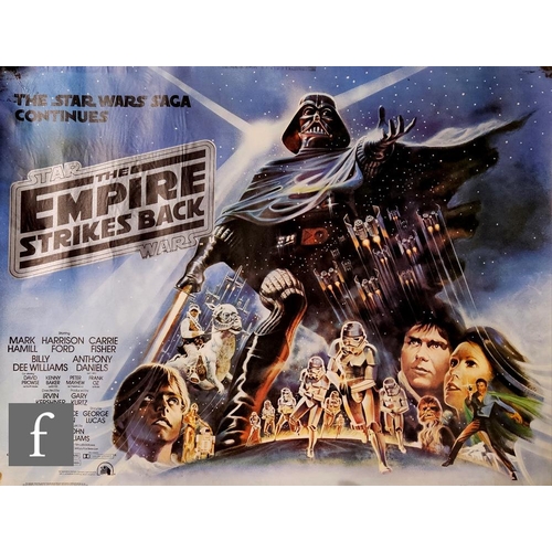 405 - A Star Wars The Empire Strikes Back (1980) British Quad film poster, artwork by Tom Jung, rolled, 30... 