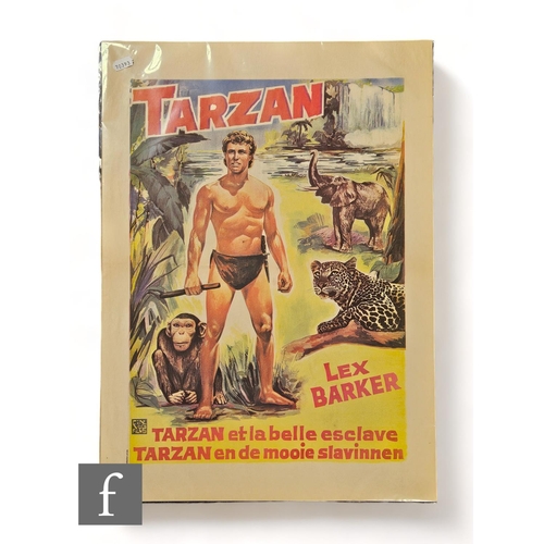 409 - A Tarzan Et La Belle Esclave (Tarzan And The Slave Girl) 1953 Belgian film poster, starring Lex Bark... 