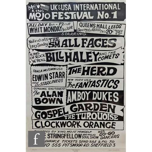 415 - A Colin Duffield - King Mojo Festival No.1 reproduction poster, signed in pencil and numbered 2/100,... 