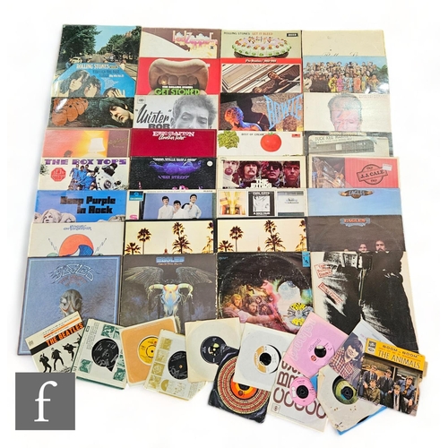 514 - Rock - A collection of LPs and 7 inch singles, to include Rolling Stones - Through The Past, Darkly ... 