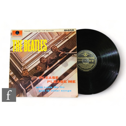 529 - The Beatles - A Please Please Me LP, PMC1202, mono, with Dick James mus.co. credits, black and gold ... 