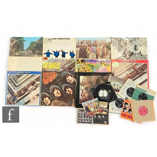 532 - The Beatles - A collection of Reel to Reel, LPs and 7 inch singles, to include Let it Be box set, PC... 