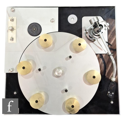 537 - An early 1970s Transcriptors Hydraulic Reference turntable, with SME Shure M55E stylus/cartridge. NB... 