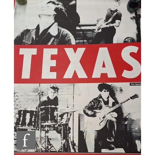 368 - Two music/concert posters, to include 1996 Jamiroquai, 90cm x 65cm, and Texas, early 1990s, 98cm x 7... 