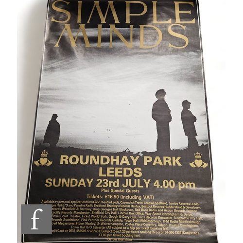 363 - A collection of 1990s Simple Minds tour and music posters. (4)*A Tour Manager's Private Collection -... 