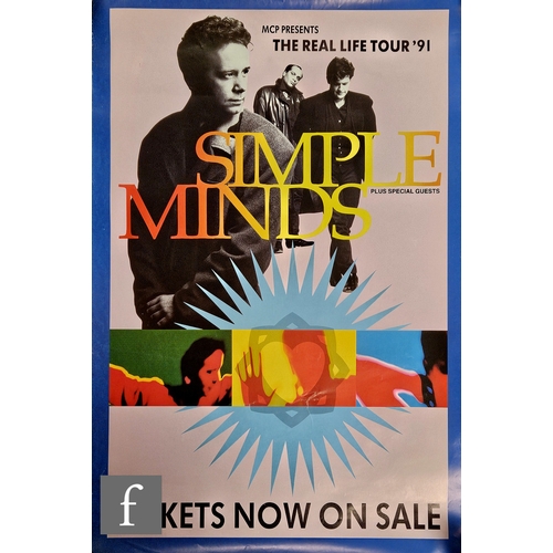 363 - A collection of 1990s Simple Minds tour and music posters. (4)*A Tour Manager's Private Collection -... 