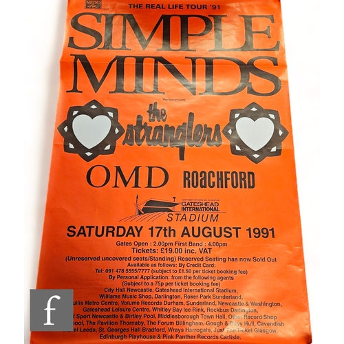 363 - A collection of 1990s Simple Minds tour and music posters. (4)*A Tour Manager's Private Collection -... 