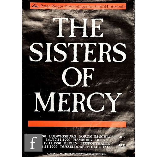 365 - A collection of Sisters of Mercy posters, to include an 1993 Overbombing Tour poster, 152cm x 101cm,... 