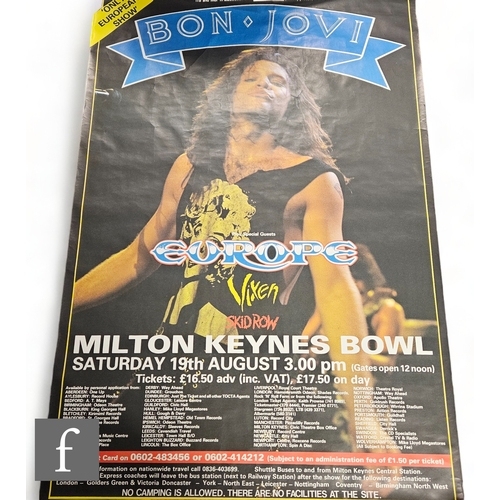 369 - A collection of four original Bon Jovi concert/tour posters, to include 1993 Spanish Keep The Faith ... 