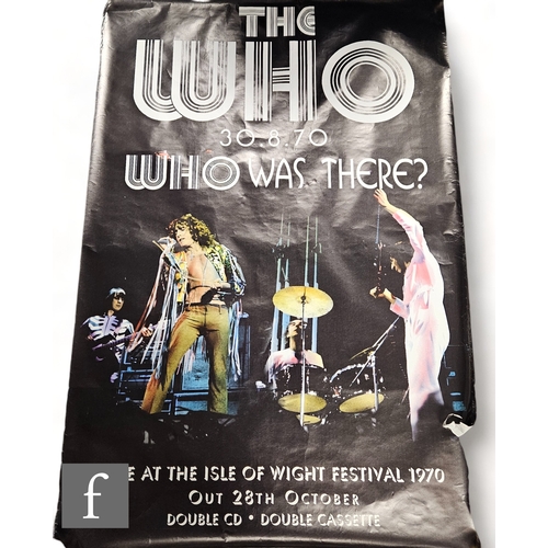 373 - A The Who Isle Of Wight festival album teaser poster, 152cm x 101cm.*A Tour Manager's Private Collec... 