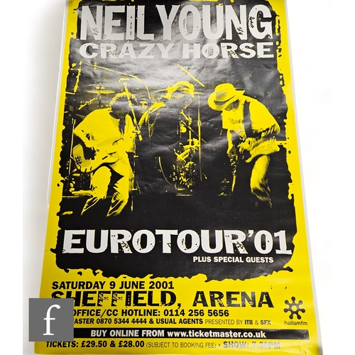 374 - A 2001 Neil Young and Crazy Horse concert tour poster, 154 x 103cm.*A Tour Manager's Private Collect... 