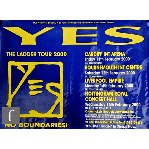 375 - A collection of concert and music posters, to include Yes 2000 Tour, 102cm x 74cm, FM tour poster 19... 